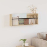 vidaXL Raft pentru reviste Stejar Sonoma 80 x 12 x 30 cm Lemn compozit 890806
