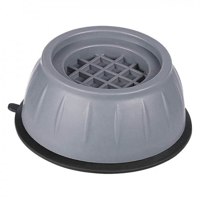 Picioare Antivibrație Mașină de Spălat, Set 4 Bucăți, Culoare Gri, Dimensiuni 9x4 cm