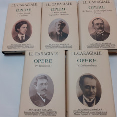 I.L. Caragiale – Opere complete 1, 2, 3, 4, 5 (ed. lux, Academia Romana, 5 vol.)