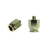 Mufa rapida dreapta din metal fi 8 cu filet M6 pentru instalatii pneumatice