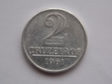 2 CRUZEIROS 1961 BRAZILIA, America Centrala si de Sud