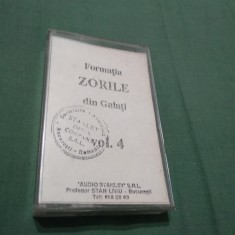 CASETA MUZICA DE PETRECERE-FORMATIA ZORILE VOL 4 ORIGINALA