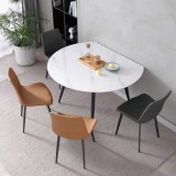 Cumpara ieftin Masa dining 671 extensibila,marmura alba