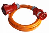Prelungitor trifazic 10m cablu 5G1.5 H07BQ-F 16A aprox. 11kW lungime IP44 rezistent la uleiuri si abraziune