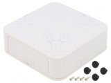 Carcasă ABS Albă IP40 125x125x35mm