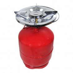 Arzator cu butelie, 5 litri, 3 kg, inaltime 35 cm, Compact, Puternic si Perfect pentru Camping