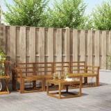 vidaXL Set de canapele de exterior 5 pcs natural Lemn Solid de Acacia 3365972