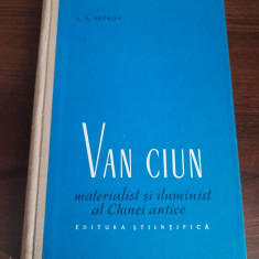 Van Ciun, materialist si Iluminist al Chinei antice - A.A. Petrov