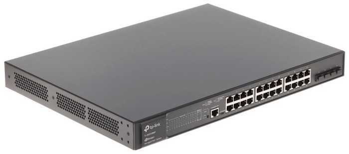 &quot;JetStream&trade; 28-Port Gigabit L2+ Managed Switch with 24-Port PoE+ PORT: