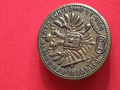 buton uniforma militara din anul 1826 circa 3 cm diametru ,exceptional foto