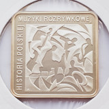 640 Polonia 10 zlote 2010 Popular Music &ndash; Krzysztof Komeda km 729 UNC argint, Europa