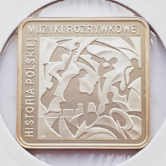 640 Polonia 10 zlote 2010 Popular Music – Krzysztof Komeda km 729 UNC argint