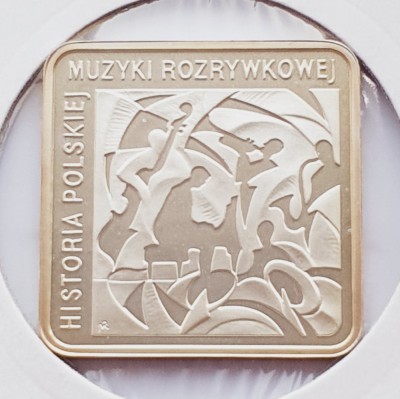 640 Polonia 10 zlote 2010 Popular Music &amp;ndash; Krzysztof Komeda km 729 UNC argint foto