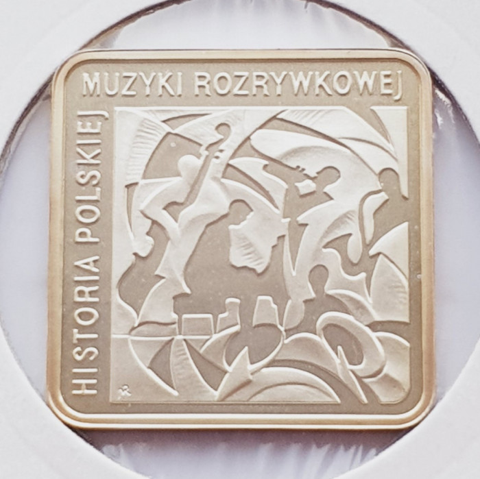 640 Polonia 10 zlote 2010 Popular Music &ndash; Krzysztof Komeda km 729 UNC argint