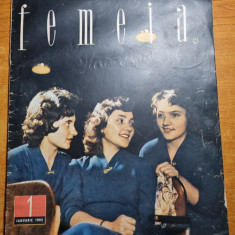 femeia ianuarie 1962-revista contine si supliment