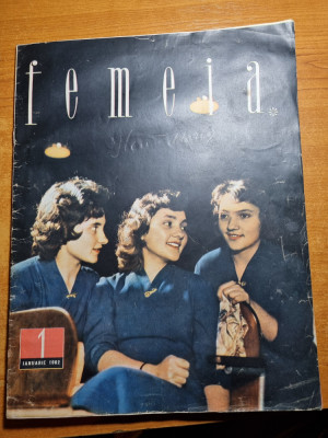 femeia ianuarie 1962-revista contine si supliment foto
