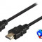 Cablu HDMI de mare viteza cu Ethernet conector HDMI - HDMI 7.5m negru Valueline