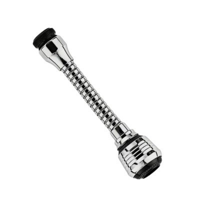 Prelungitor flexibil cu aerator pentru robinet, 2 moduri, Universal, Otel inoxidabil, Argintiu, mod economic foto
