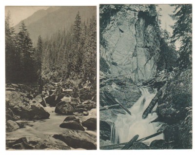 SV * Cascade in Muntii Carpati * 1917 * CADEREA LOTRULUI * CASCADA BULEA foto