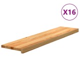 vidaXL Trepte de scară 16 buc maro deschis lemn masiv de stejar