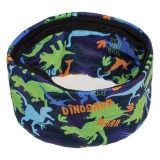 Fular Circular Băieți, Model Dinozauri, Căptușeală Fleece, Multicolor, Poliester, One Size