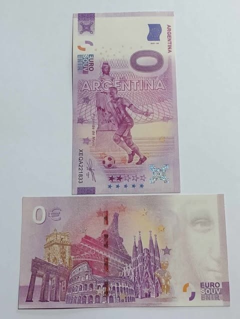 Argentina 2022 - 0 euro souvenir, necirculata