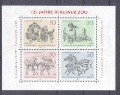 Germany Berlin 1969 Berlin Zoo perf. sheet Mi.B2 MNH DA.204