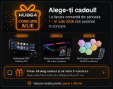 [JULY Contest , HUB64 - 1400LEI PREMII] Inscriere automata la concurs pentru achizitiile din perioada 1 Iulie - 31 Iulie 2026. Extragere: 5 August.