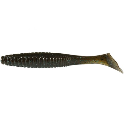 Shad Hide Up Stagger Original 3&amp;quot;, 114 Green Pumpkin Blue Flake, 7.6cm, 4.5g, 10buc/pac foto