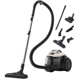 Aspirator, Electrolux, EL61H4SW 600, Fara sac, 550W, Duza Turbo, Negru/Alb