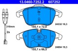 ATE 13.0460-7252.2 set placute frana,frana disc
