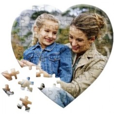 Puzzle inima pasla personalizat