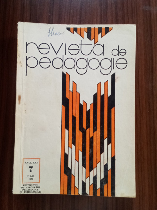 Revista de pedagogie Nr. 7/1976