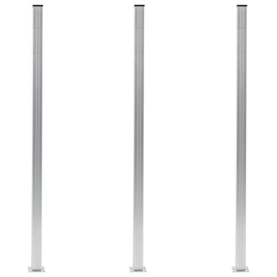 St&amp;acirc;lpi de gard, 3 buc., 185 cm, aluminiu foto
