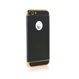 Husa iPhone 8 Elegance Luxury 3in1 Neagra: Protectie Completa, Anti-Zgarieturi, PC Durabil, Design Premium