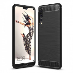 Husa HUAWEI P20 Pro - Luxury Carbon TSS, Negru foto