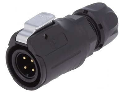 Mufă Circulară 4-PIN 16mm Aurită 10A foto