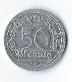 Moneda 50 pfennig 1920 G - Germania