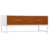 HOMCOM Măsuță de Cafea Modernă, Masă de Cocktail Rectangulară cu Sertare și Compartiment de Depozitare Deschis, 100x50x40cm | Aosom Rom&acirc;nia