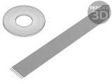 Cablu Bandă Neecranat PVC 10x26AWG 1,27mm 100FT