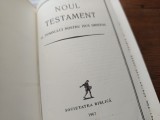 NOUL TESTAMENT SI PSALMII- LONDRA 1967 TRADUCERE DUMITRU CORNILESCU. SOCIETATEA BIBLICA. STARE EXCELENTA! MARGINEA FILELOR PATINATE IN ROSU