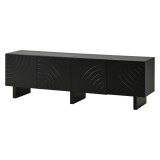 Lowboard TV modern, Negru | Aosom Romania