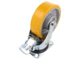 Roată de transport RADER &Oslash;: 160mm W: 50mm H: 200mm 850kg poliuretan