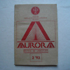 Aurora. Revista de literatura, nr. 2, 1993