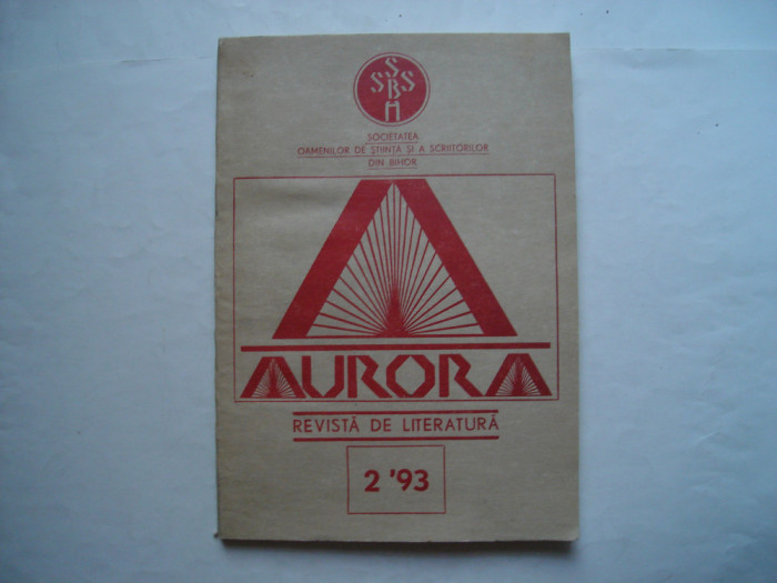 Aurora. Revista de literatura, nr. 2, 1993