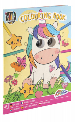 Carte de colorat cu ochisori (Roz) PlayLearn Toys foto