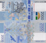 KYRGYZSTAN █ bancnota █ 2000 Som █ 2017 █ COMEMORATIV █ UNC █ necirculata
