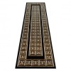 Covor, beh&uacute;ň ALLURE 1968 Cheie greacă, cadru - Structural, elegant, glamour negru / aur , 60x250 cm