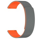 Techsuit - Watchband 22mm (W074) - Samsung Galaxy Watch (46mm)/Watch 3/Gear S3, Huawei Watch GT/GT 2 (46mm) - Grey / Orange