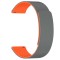 Techsuit - Watchband 18mm (W074) - Huawei Watch GT 4 (41mm)/W1/Honor Watch S1/Garmin Venu 2S/Vivoactive 4S - Grey / Orange